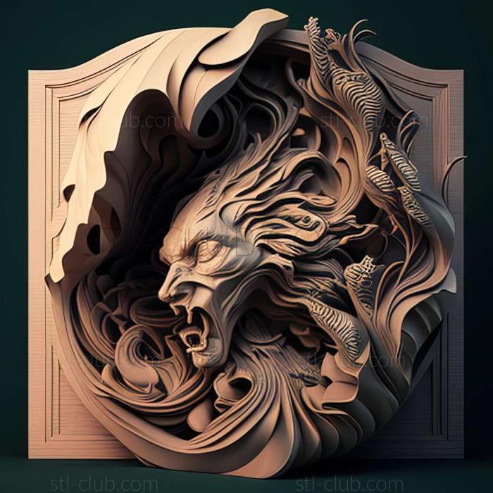 3D мадэль RELIEFCARVED WOODEN (STL)